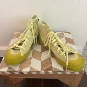 adidas Women’s Yellow High-Top Sneakers